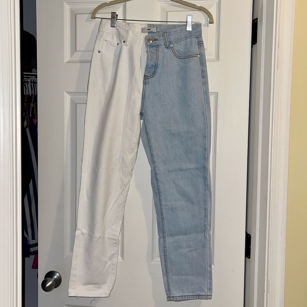 High waisted jeans